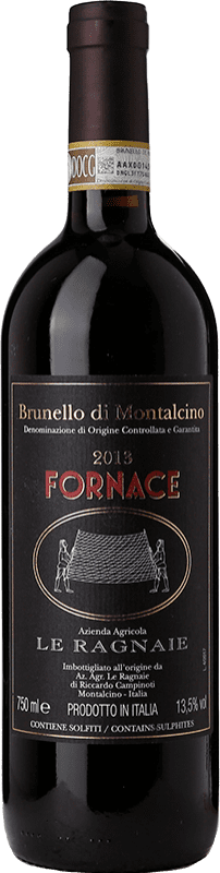 116,95 € | Красное вино Le Ragnaie Fornace D.O.C.G. Brunello di Montalcino Тоскана Италия Sangiovese 75 cl