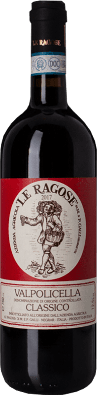 Envoi gratuit | Vin Rouge Le Ragose Classique D.O.C. Valpolicella Vénétie Italie Corvina, Rondinella, Corvinone 75 cl