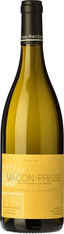 Envio grátis | Vinho branco Les Héritiers du Comte Lafon Mâcon-Prissé Crianza A.O.C. Mâcon Borgonha França Chardonnay Biológico 75 cl