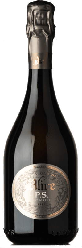 Бесплатная доставка | Белое игристое вино Le Vigne di Alice P.S. Integrale Brut — брют I.G.T. Veneto Венето Италия Glera — Глера 75 cl