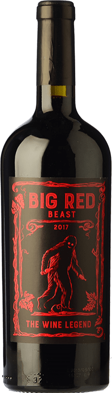 Free Shipping | Red wine LGI Big Red Beast Young Roussillon France Merlot, Syrah, Grenache, Cabernet Sauvignon, Grenache Tintorera, Pinot Black 75 cl