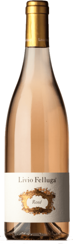 18,95 € | 玫瑰酒 Livio Felluga Rosé I.G.T. Friuli-Venezia Giulia 弗留利 - 威尼斯朱利亚 意大利 Merlot, Pinot Black 75 cl