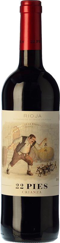 Free Shipping | Red wine Locos por el Vino 22 Pies Aged D.O.Ca. Rioja The Rioja Spain Tempranillo 75 cl