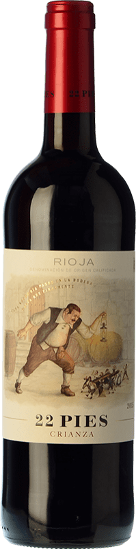 6,95 € | Красное вино Locos por el Vino 22 Pies старения D.O.Ca. Rioja Ла-Риоха Испания Tempranillo 75 cl