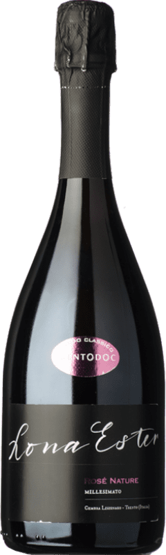 33,95 € Envoi gratuit | Vin Mousseux Rosé Lona Ester Brut Nature Rosé D.O.C. Trento