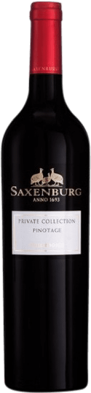 22,95 € | Red wine Saxenburg Private Collection I.G. Stellenbosch Coastal Region South Africa Pinotage Bottle 75 cl