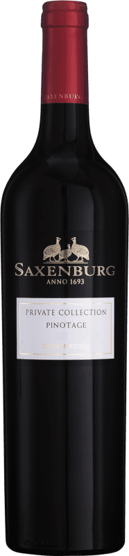 Envoi gratuit | Vin Rouge Saxenburg Colección Privada — Collection Privée I.G. Stellenbosch Coastal Region Afrique du Sud Pinotage 75 cl