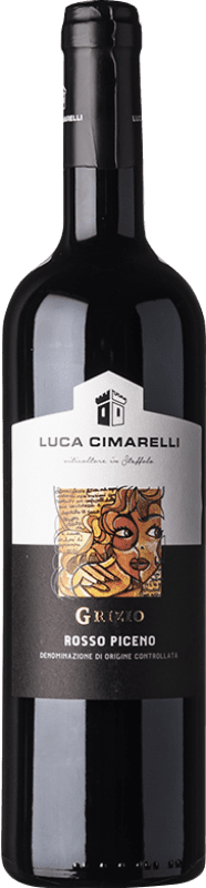 Envio grátis | Vinho tinto Luca Cimarelli D.O.C. Rosso Piceno Marche Itália Montepulciano 75 cl