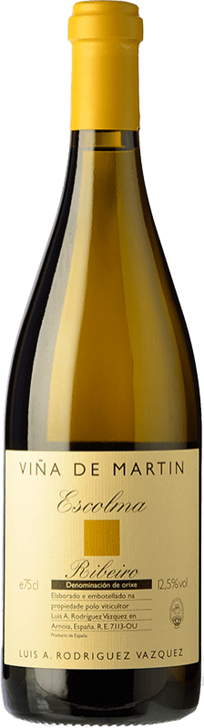 38,95 € | 白葡萄酒 Luis Anxo Viña de Martín Escolma Crianza — 陈酿 D.O. Ribeiro 加利西亚 西班牙 Torrontés — 托龙特斯, Treixadura — 特雷哈杜拉, Albariño — 阿尔巴利诺, Lado — 拉多 75 cl