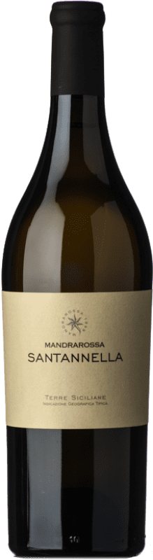 Бесплатная доставка | Белое вино Mandrarossa Santannella I.G.T. Terre Siciliane Сицилия Италия Fiano, Chenin White 75 cl