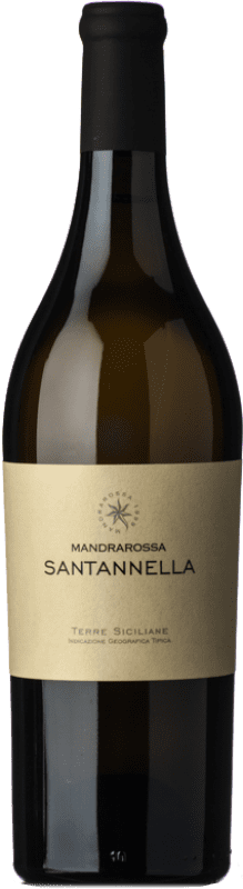 Envío gratis | Vino Blanco Mandrarossa Santannella I.G.T. Terre Siciliane Sicilia Italia Fiano, Chenin 75 cl