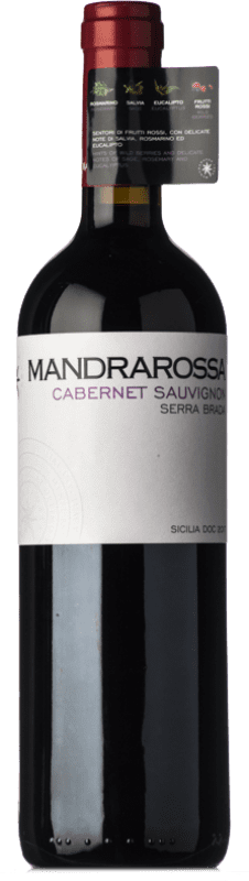 Бесплатная доставка | Красное вино Mandrarossa Serra Brada D.O.C. Sicilia Сицилия Италия Cabernet Sauvignon 75 cl