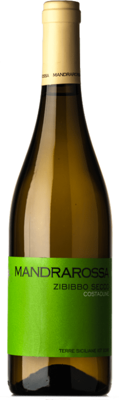 Envoi gratuit | Vin blanc Mandrarossa Secco Costadune I.G.T. Terre Siciliane Sicile Italie Muscat, Zibibbo 75 cl