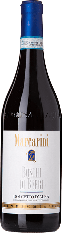 Бесплатная доставка | Красное вино Marcarini Boschi di Berri D.O.C.G. Dolcetto d'Alba Пьемонте Италия Dolcetto 75 cl