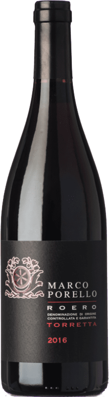 Бесплатная доставка | Красное вино Marco Porello Torretta D.O.C.G. Roero Пьемонте Италия Nebbiolo 75 cl