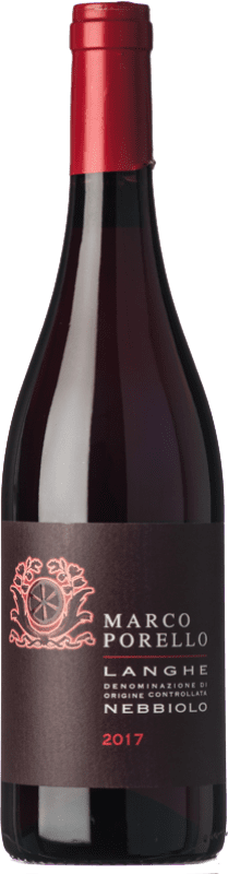 Envio grátis | Vinho tinto Marco Porello D.O.C. Langhe Piemonte Itália Nebbiolo 75 cl