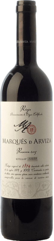 Spedizione Gratuita | Vino Rosso Marqués de Arviza Riserva D.O.Ca. Rioja La Rioja Spagna Tempranillo, Garnacha — Grenache 75 cl