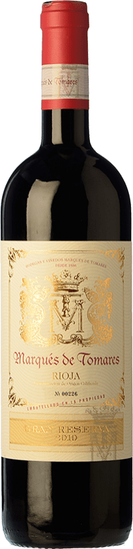 Бесплатная доставка | Красное вино Marqués de Tomares Гран Резерва D.O.Ca. Rioja Ла-Риоха Испания Tempranillo — Темпранильо, Graciano — Грасиано, Viura — Виура 75 cl