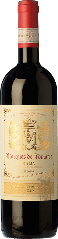 Free Shipping | Red wine Marqués de Tomares Grand Reserve D.O.Ca. Rioja The Rioja Spain Tempranillo, Graciano, Viura 75 cl