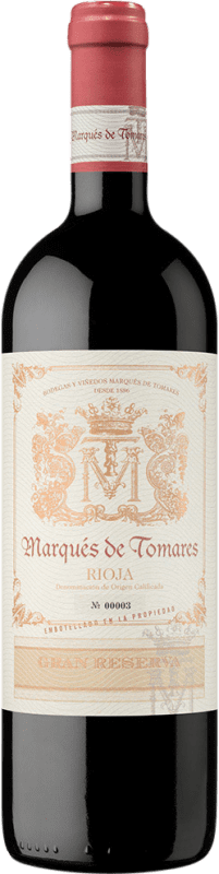 Kostenloser Versand | Rotwein Marqués de Tomares Große Reserve — Lange Reifung D.O.Ca. Rioja La Rioja Spanien Tempranillo, Graciano, Viura 75 cl