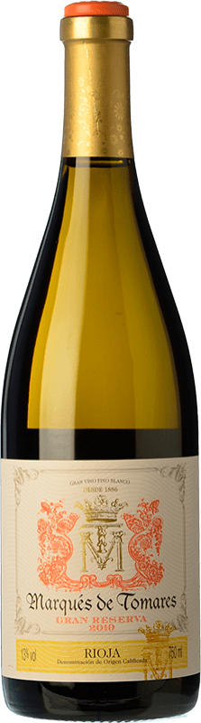 Envío gratis | Vino Blanco Marqués de Tomares Gran Reserva D.O.Ca. Rioja La Rioja España Garnacha, Viura 75 cl