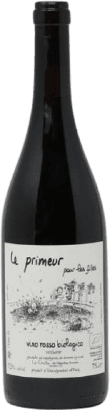 Бесплатная доставка | Красное вино Le Coste Primeur I.G. Vino da Tavola Лацио Италия Aleático Органический 75 cl