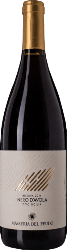32,95 € | Красное вино Masseria del Feudo Riserva Резерв D.O.C. Sicilia Сицилия Италия Nero d'Avola 75 cl