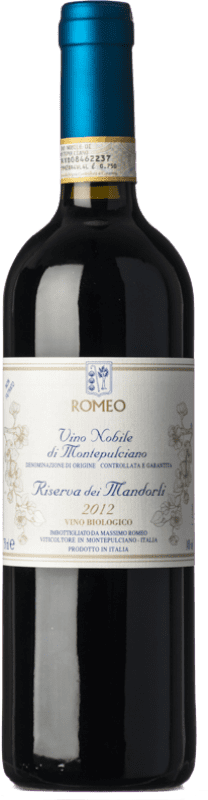 36,95 € | Red wine Massimo Romeo Riserva dei Mandorli Reserve D.O.C.G. Vino Nobile di Montepulciano Tuscany Italy Prugnolo Gentile 75 cl