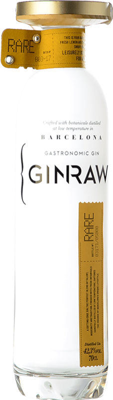 Envio grátis | Genever Gin Mediterranean Premium Ginraw Barcelona Catalunha Espanha 70 cl