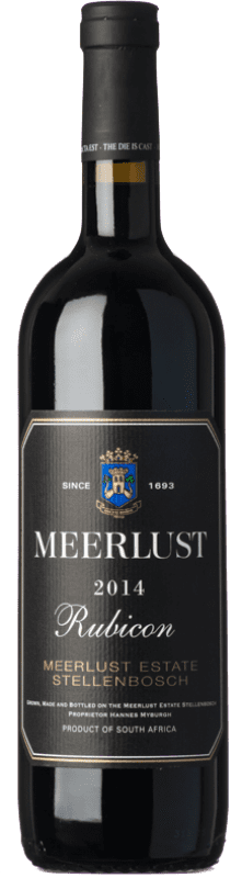 Бесплатная доставка | Красное вино Meerlust Rubicon I.G. Stellenbosch Стелленбош Южная Африка Merlot, Cabernet Sauvignon, Cabernet Franc 75 cl