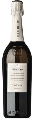 Merotto Extradry Colbelo Glera Экстра сухой Prosecco di Conegliano-Valdobbiadene 75 cl