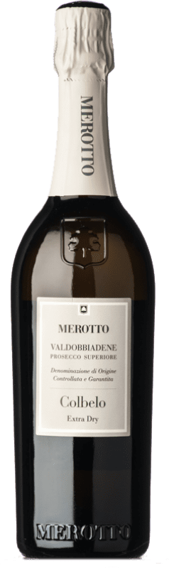 Envoi gratuit | Blanc mousseux Merotto Extradry Colbelo Extra -Sec D.O.C.G. Prosecco di Conegliano-Valdobbiadene Vénétie Italie Glera 75 cl