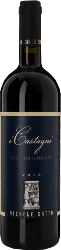 Free Shipping | Red wine Michele Satta I Castagni Superiore D.O.C. Bolgheri Tuscany Italy Syrah, Cabernet Sauvignon, Teroldego 75 cl
