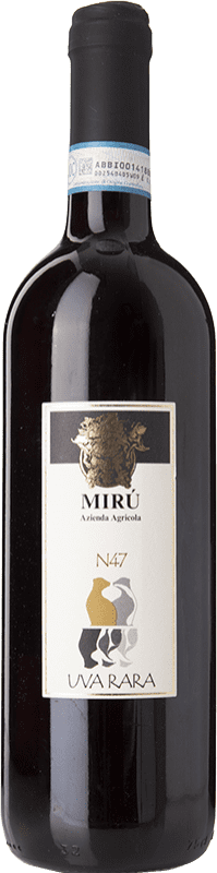 Free Shipping | Red wine Mirù Uva D.O.C. Colline Novaresi  Piemonte Italy Rara 75 cl