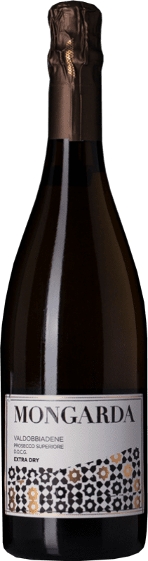 Бесплатная доставка | Белое игристое Mongarda Extradry Экстра сухой D.O.C.G. Prosecco di Conegliano-Valdobbiadene Венето Италия Glera 75 cl