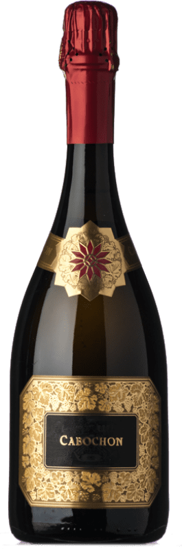 Free Shipping | White Sparkling Wine Monte Rossa Cabochon Fuoriserie Nº 021 Brut D.O.C.G. Franciacorta Lombardia Italy Pinot Noir, Chardonnay 75 cl