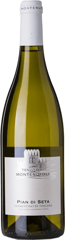 Бесплатная доставка | Белое вино Monterufoli Pian di Seta I.G.T. Toscana Тоскана Италия Vermentino 75 cl