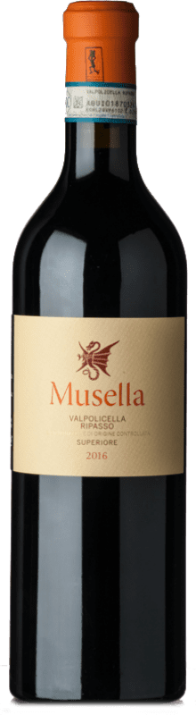 25,95 € | Red wine Musella Superiore D.O.C. Valpolicella Ripasso Veneto Italy Corvina, Rondinella, Barbera, Corvinone Bottle 75 cl