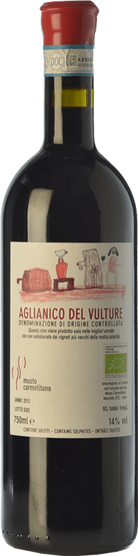 Envio grátis | Vinho tinto Musto Carmelitano D.O.C. Aglianico del Vulture Basilicata Itália Aglianico 75 cl