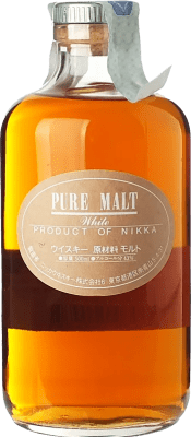 Free Shipping | Whisky Single Malt Nikka Pure Malt White Japan Medium Bottle 50 cl