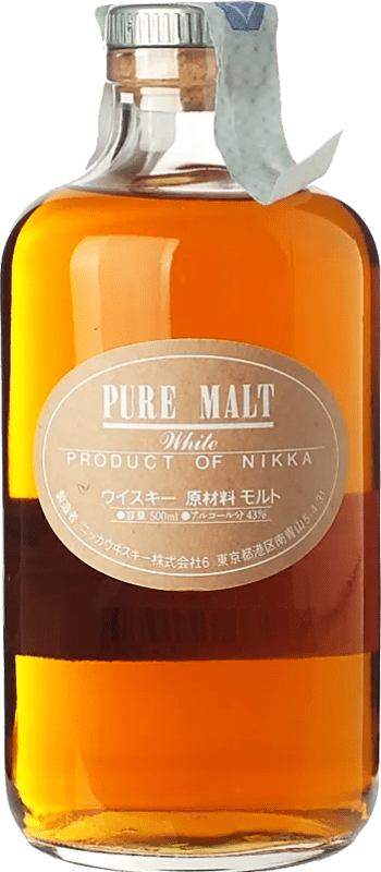 49,95 € Free Shipping | Whisky Single Malt Nikka Pure Malt White Medium Bottle 50 cl