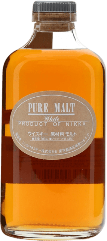 Envío gratis | Whisky Single Malt Nikka Pure Malt White Japón Botella Medium 50 cl