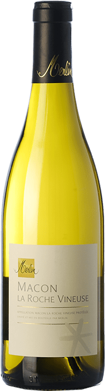 15,95 € Spedizione Gratuita | Vino bianco Olivier Merlin La Roche Vineuse Blanc Crianza A.O.C. Mâcon