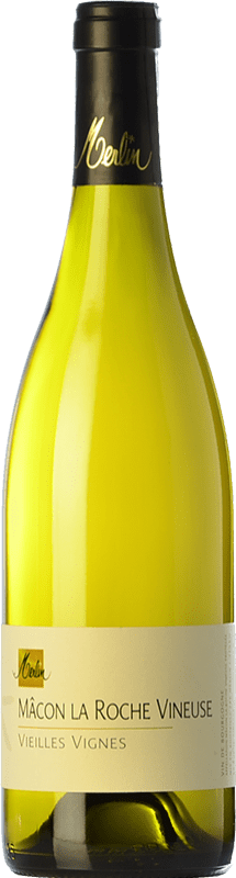 Envio grátis | Vinho branco Olivier Merlin Roche Vineuse Vieilles Vignes Blanc Crianza A.O.C. Mâcon Borgonha França Chardonnay 75 cl