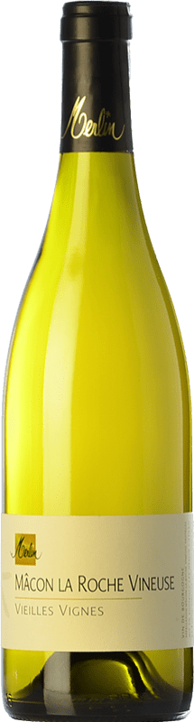 Spedizione Gratuita | Vino bianco Olivier Merlin Roche Vineuse Vieilles Vignes Blanc Crianza A.O.C. Mâcon Borgogna Francia Chardonnay 75 cl