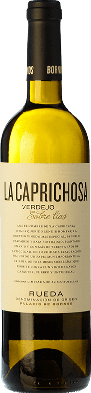 8,95 € Envío gratis | Vino blanco Palacio de Bornos La Caprichosa Crianza D.O. Rueda