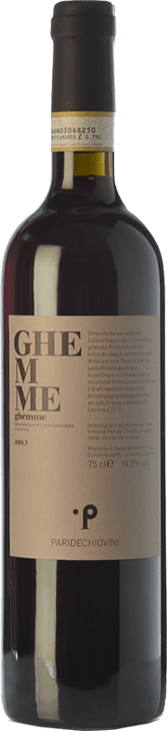 Бесплатная доставка | Красное вино Paride Chiovini D.O.C.G. Ghemme Пьемонте Италия Nebbiolo, Vespolina, Rara 75 cl