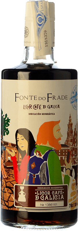 15,95 € | Licores Pazo Valdomiño Fonte do Frade Licor de Café D.O. Orujo de Galicia Galiza Espanha 70 cl