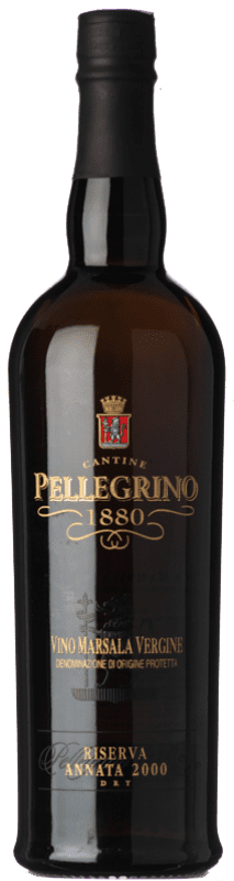 23,95 € | Vinho Generoso Fortificado Cantine Pellegrino Vergine Reserva D.O.C. Marsala Sicília Itália Catarratto, Grillo, Inzolia 75 cl