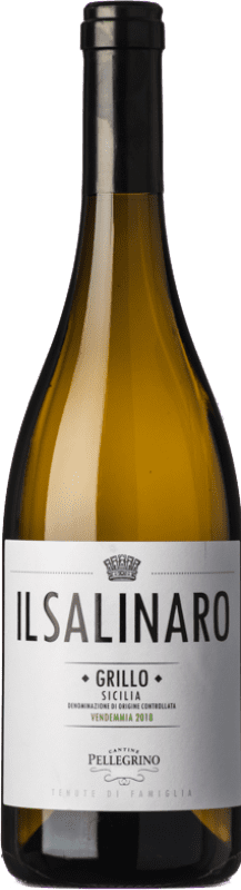 Envio grátis | Vinho branco Cantine Pellegrino Il Salinaro D.O.C. Sicilia Sicília Itália Grillo 75 cl